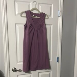 Athleta Purple Sleeveless V-Neck Sundress